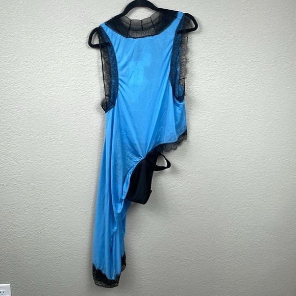 NWT Christopher Esber Tucked Negligee Slip Dress Cutout Tucked Chiffon Blue 10 - Picture 10 of 15